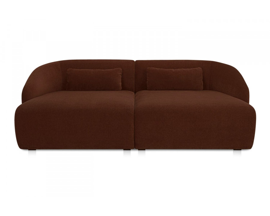 Moe's Amelia Double Contemporary Modular Sectional - Chestnut