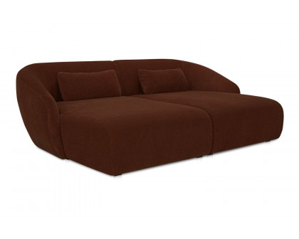 Moe's Amelia Double Contemporary Modular Sectional - Chestnut