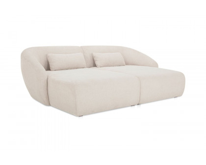 Moe's Amelia Double Contemporary Modular Sectional - Warm White