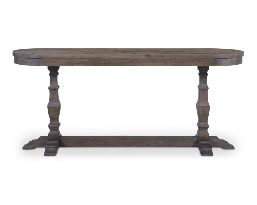 Moe's - Georgia Rustic Oval Console Table in Aged Brown