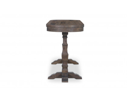 Moe's - Georgia Rustic Oval Console Table in Aged Brown