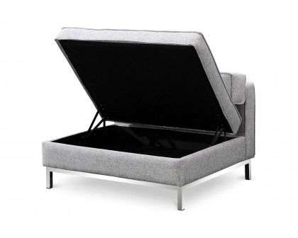 Moe's™ Covella Storage Ottoman - Gray