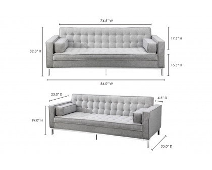 Moe's - Covella Sofa Bed in Gray