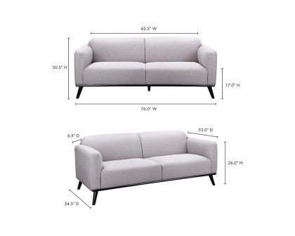 Moe's - Peppy Sofa in Gray