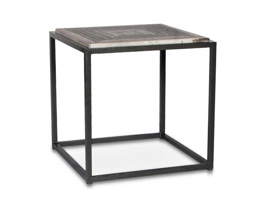 Moe's - Winslow Marble Side Table in Gray