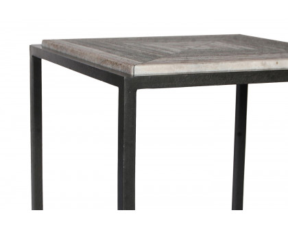 Moe's™ Winslow Marble Side Table - Gray