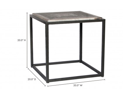 Moe's™ Winslow Marble Side Table - Gray