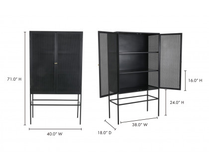 Moe's - Isandros Cabinet in Black