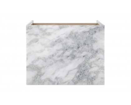 Moe's - Lin Contemporary Accent Table in White Marble