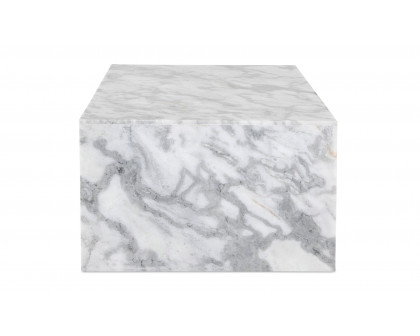 Moe's - Lin Contemporary Coffee Table in White Marble