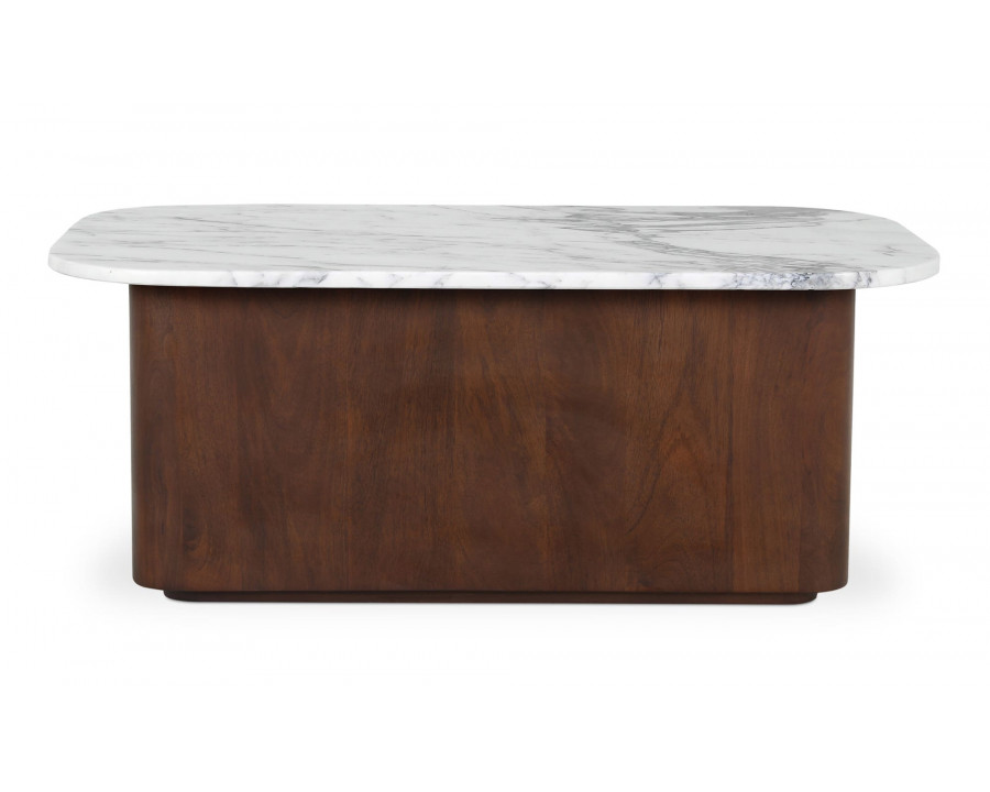 Moe's - Dash Contemporary Coffee Table in Calacatta Marble