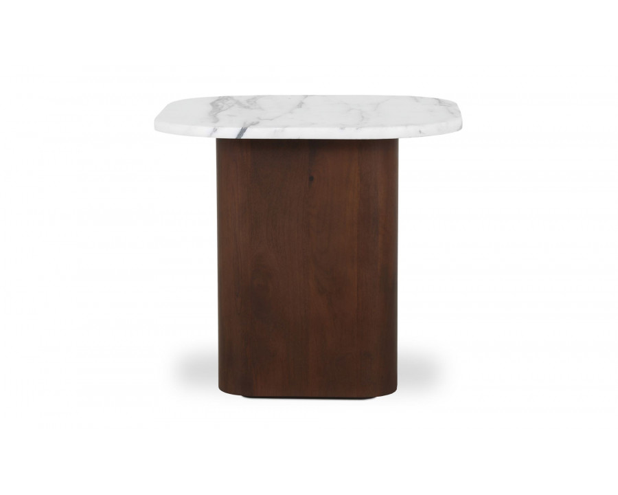 Moe's - Dash Contemporary Accent Table in Calacatta Marble