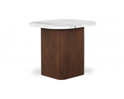 Moe's - Dash Contemporary Accent Table in Calacatta Marble