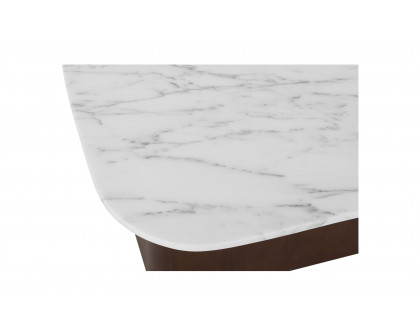 Moe's - Dash Contemporary Accent Table in Calacatta Marble