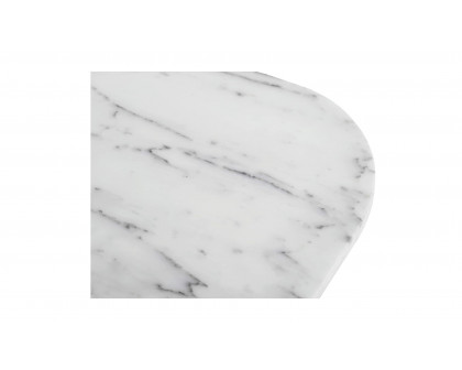 Moe's - Dash Contemporary Accent Table in Calacatta Marble