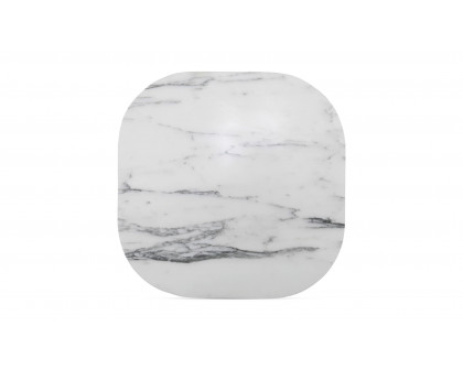 Moe's - Dash Contemporary Accent Table in Calacatta Marble