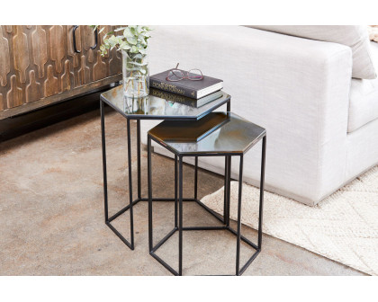 Moe's™ Polygon Accent Tables Set of 2 - Black