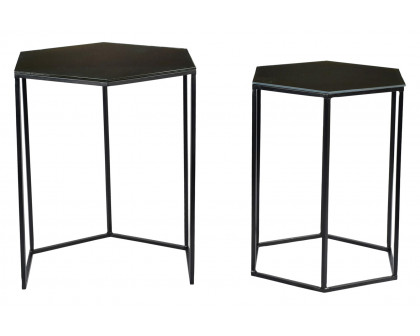 Moe's™ Polygon Accent Tables Set of 2 - Black