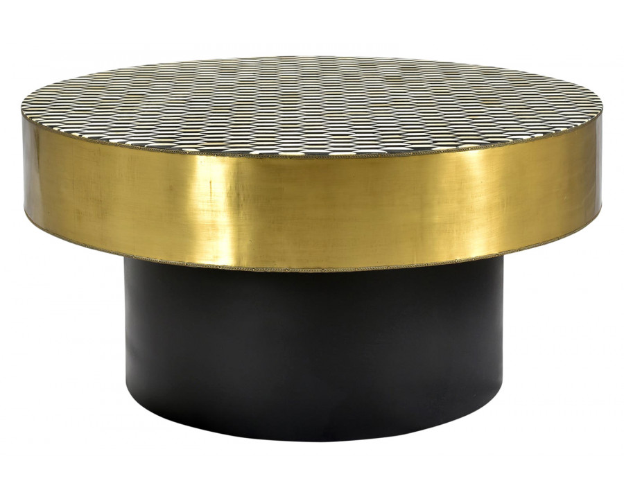 Moe's - Optic Coffee Table in Brass