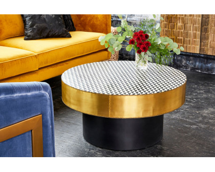 Moe's - Optic Coffee Table in Brass