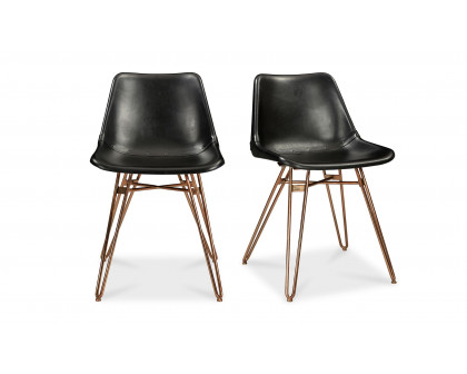 Moe's Omni Contemporary Dining Chair Set of 2 - Black