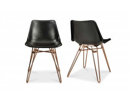 Moe's Omni Contemporary Dining Chair Set of 2 - Black