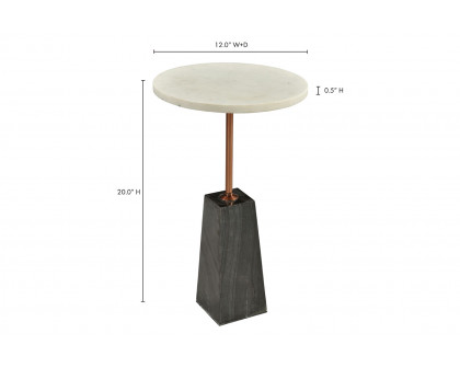 Moe's - Dawn Accent Table in White