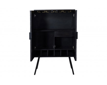 Moe's Sunburst Wine Cabinet - Black