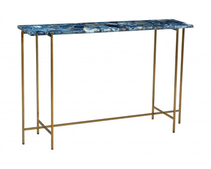 Moe's - Blue Agate Console Table in Blue