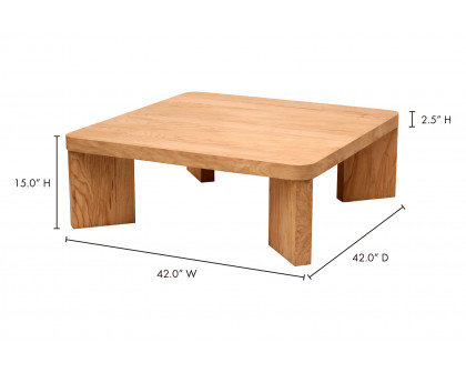 Moe's Oregon Square Coffee Table - Beige