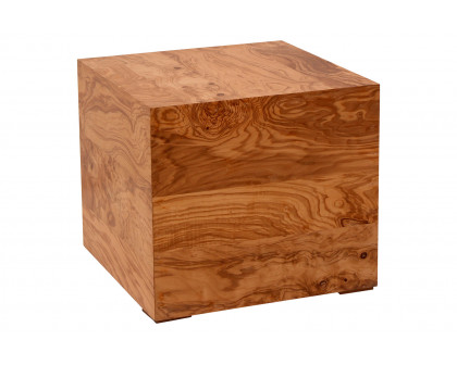 Moe's Nash Side Table - Honey Brown Burl