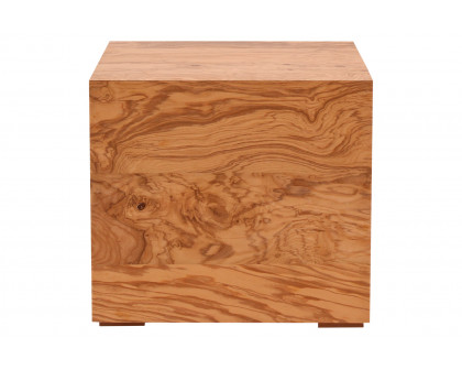 Moe's Nash Side Table - Honey Brown Burl