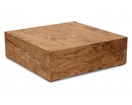 Moe's Nash Coffee Table - Honey Brown Burl