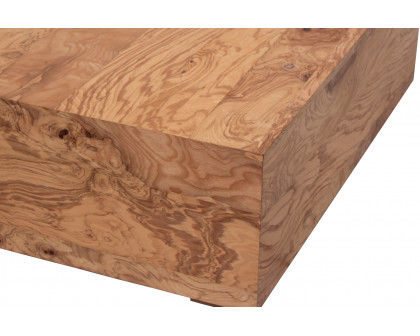 Moe's Nash Coffee Table - Honey Brown Burl