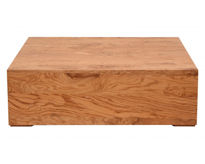 Moe's Nash Coffee Table - Honey Brown Burl