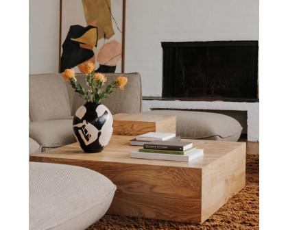 Moe's Nash Coffee Table - Honey Brown Burl