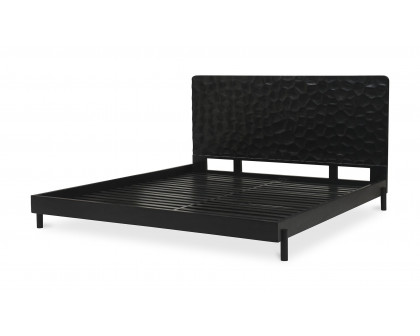 Moe's Misaki Contemporary Queen Size Bed - Black