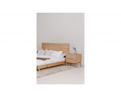 Moe's Misaki Contemporary Queen Size Bed - Natural