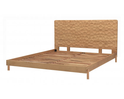 Moe's Misaki Contemporary Queen Size Bed - Natural