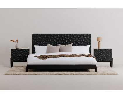 Moe's Misaki Contemporary King Size Bed - Black