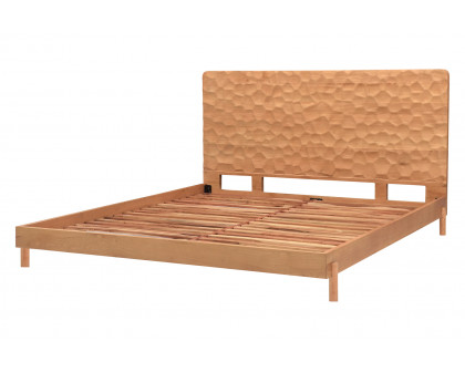 Moe's Misaki Contemporary King Size Bed - Natural