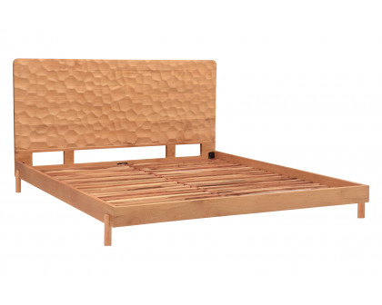 Moe's Misaki Contemporary King Size Bed - Natural