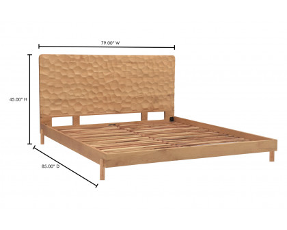 Moe's Misaki Contemporary King Size Bed - Natural