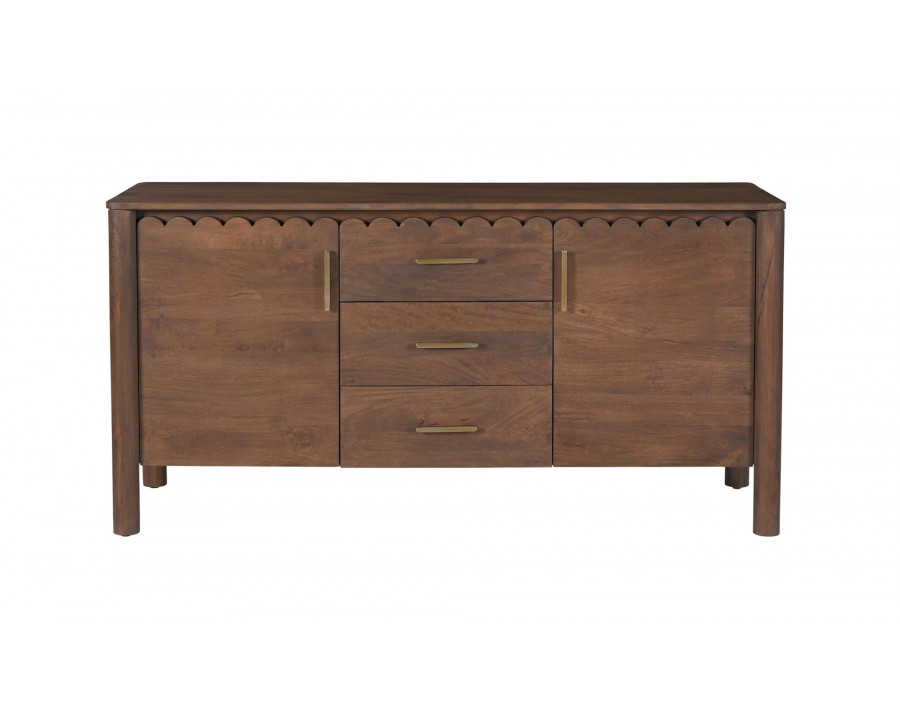 Moe's Wiley Contemporary 3-Drawer Sideboard - Vintage Brown