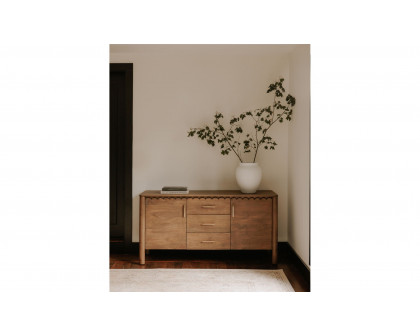 Moe's Wiley Contemporary 3-Drawer Sideboard - Vintage Brown