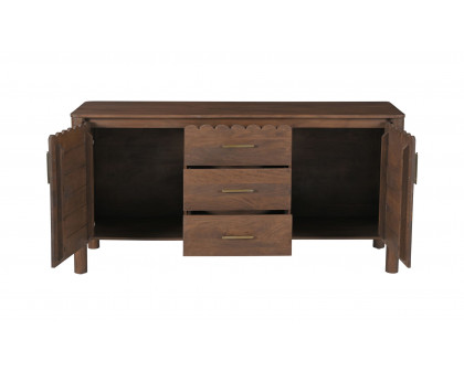 Moe's Wiley Contemporary 3-Drawer Sideboard - Vintage Brown