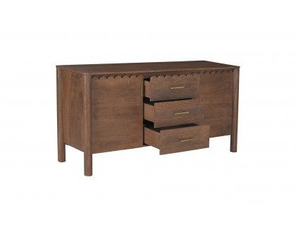 Moe's Wiley Contemporary 3-Drawer Sideboard - Vintage Brown