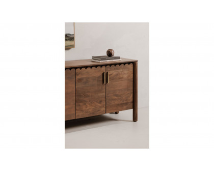 Moe's Wiley Contemporary 4-Door Sideboard - Vintage Brown