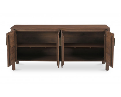 Moe's Wiley Contemporary 4-Door Sideboard - Vintage Brown