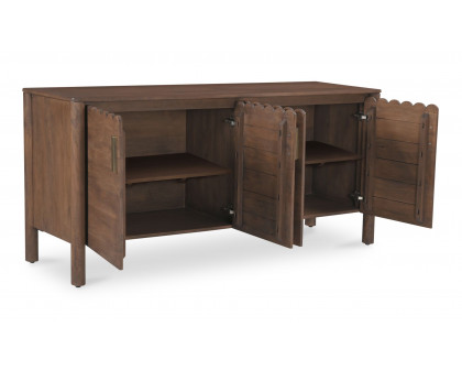 Moe's Wiley Contemporary 4-Door Sideboard - Vintage Brown